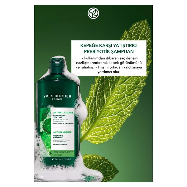 Yves Rocher Prebiyotik Yatıştırıcı 300 ml Sülfatsız Kepek Şampuan - Görsel 2