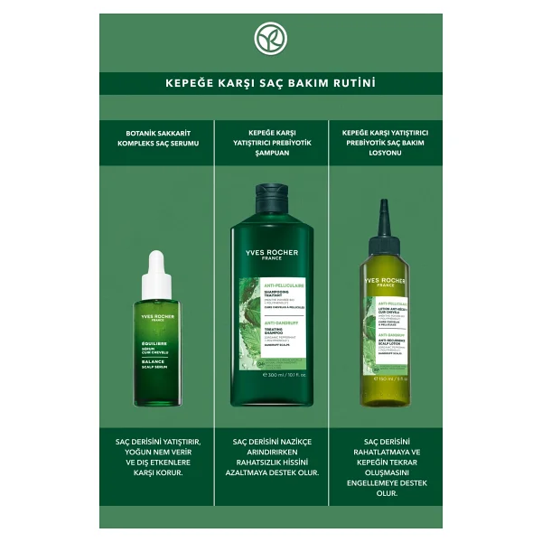 Yves Rocher Prebiyotik Yatıştırıcı 300 ml Sülfatsız Kepek Şampuan - Görsel 6