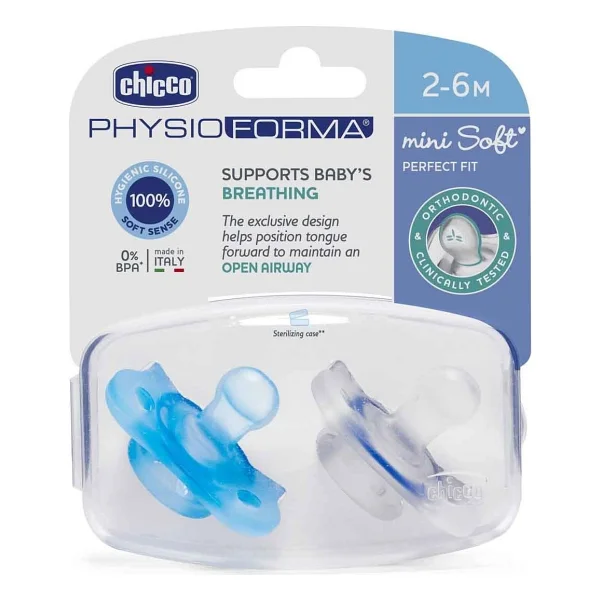 Chicco Physioforma Mini Soft Mavi 2-6 Ay İkili Emzik - Görsel 5