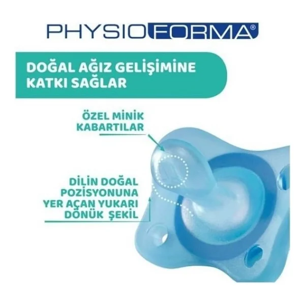 Chicco Physioforma Mini Soft Mavi 2-6 Ay İkili Emzik - Görsel 4