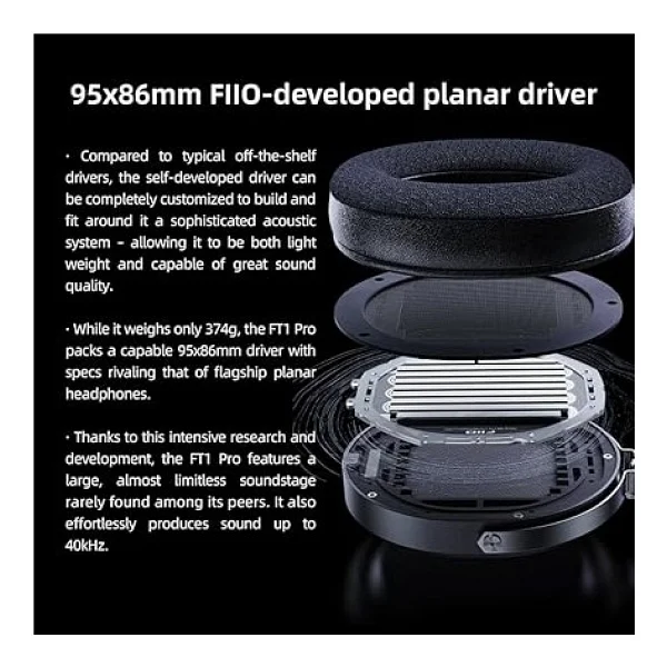 FiiO FT1 Pro Kablolu Hi-Fi Kulaklık - Görsel 3