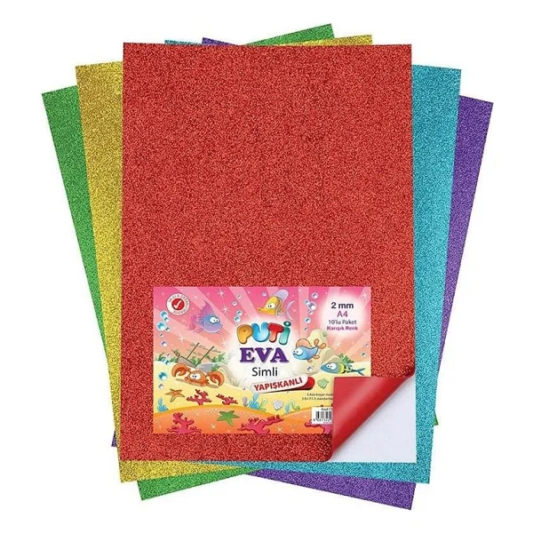 Eva Simli Yapışkanlı 20x30 cm 2 mm 10 Renk - Görsel 2