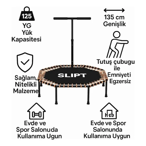 135 cm ''(54 Inç) Tutunmalı Step Trambolin Cks-65 - Görsel 4