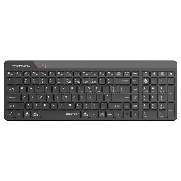 Tech FBK23 As Bluetooth+2.4ghz Kablosuz Q Türkçe Fn-Multimedya Sessiz Ultra Ince Özellikli Emoji Tuşlu ve Uyku Engelle Modlu Siyah Klavye - Görsel 6