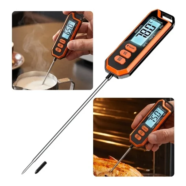 Loyka INNO-670 Su Geçirmez Saplamalı Dijital Gıda Termometresi 300°C IP67 - Görsel 7