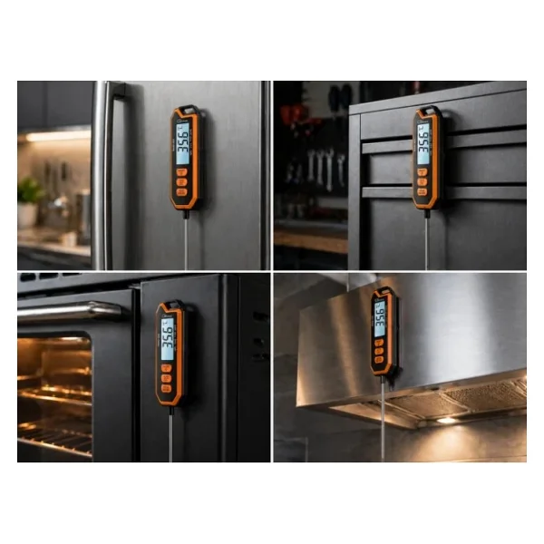 Loyka INNO-670 Su Geçirmez Saplamalı Dijital Gıda Termometresi 300°C IP67 - Görsel 4