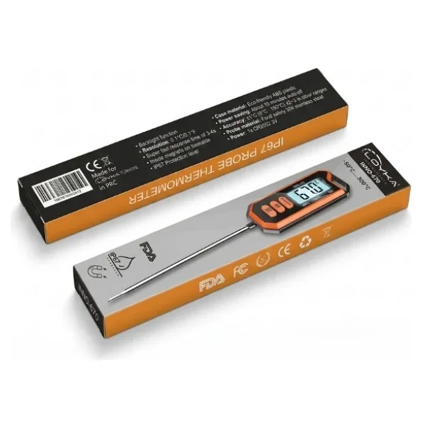 Loyka INNO-670 Su Geçirmez Saplamalı Dijital Gıda Termometresi 300°C IP67 - Görsel 6