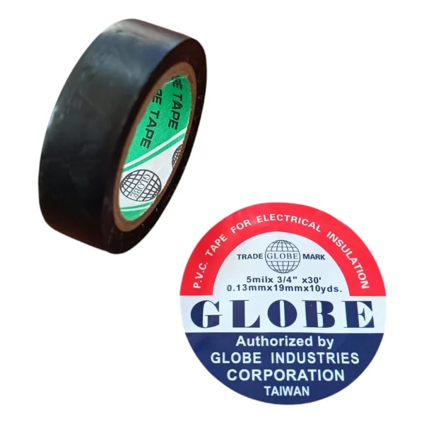 Globe İzole Bant Elektrik Kablo Bantı 19mm Siyah - Görsel 2