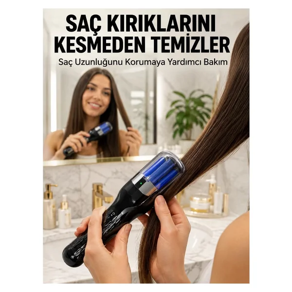Kablosuz Şarjlı Saç Düzeltici Makine RH-6668 Ev Tipi Bakım Cihazı Yeni Nesil - Görsel 6