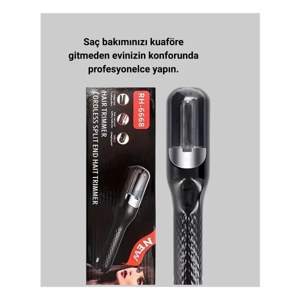 Kablosuz Şarjlı Saç Düzeltici Makine RH-6668 Ev Tipi Bakım Cihazı Yeni Nesil - Görsel 4