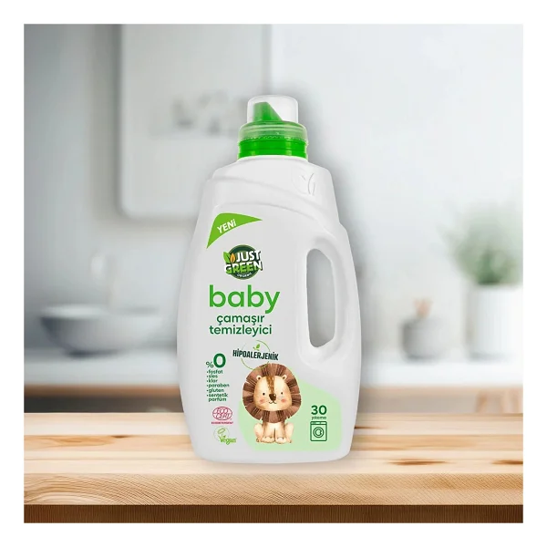 Just Green Organic Baby Çamaşır Deterjanı 1500 ml - Görsel 7