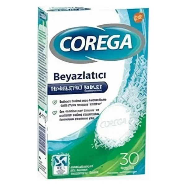 Corega Beyazlatıcı Temizleyici Tablet 5 x 30 Tablet - Görsel 2