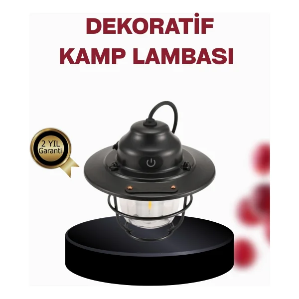 Su Geçirmez Taşınabilir Çadır Gece Lambası - Görsel 4