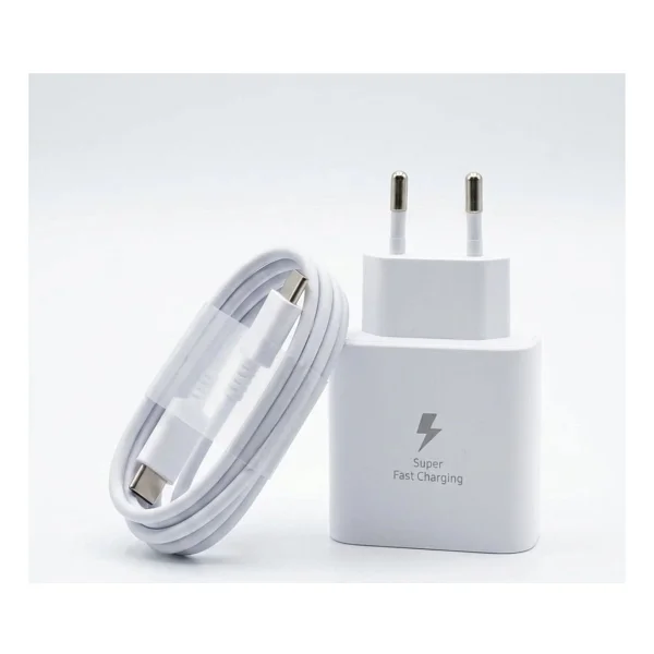 45W Süper Hızlı Şarj Adaptörü Usb-C Pd 3.0 Pps Fast Charger + 5A Type-C To Type-C Kablo - Görsel 4