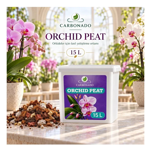 Orchid Peat 15 Litre Organik Orkide Yetiştirme Torfu - Görsel 5