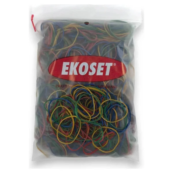 500 Adet Renkli Para Lastiği Karışık 4 Renk 70mm - Görsel 2