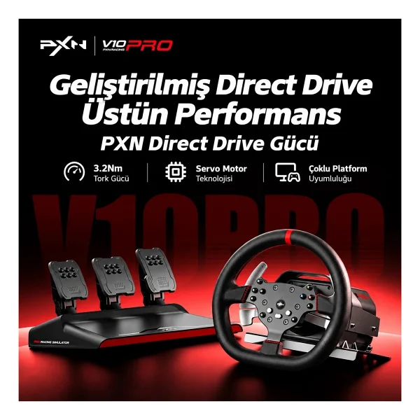 PXN V10 Pro Direksiyon Seti - Görsel 6