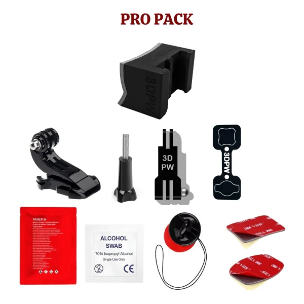 3D Part Works Acerbis Carbon Steel Kask Orjinal Chinmounts Aksiyon Kamera Chin Mount Çene Bağlantı Aparatı Seti - Görsel 8