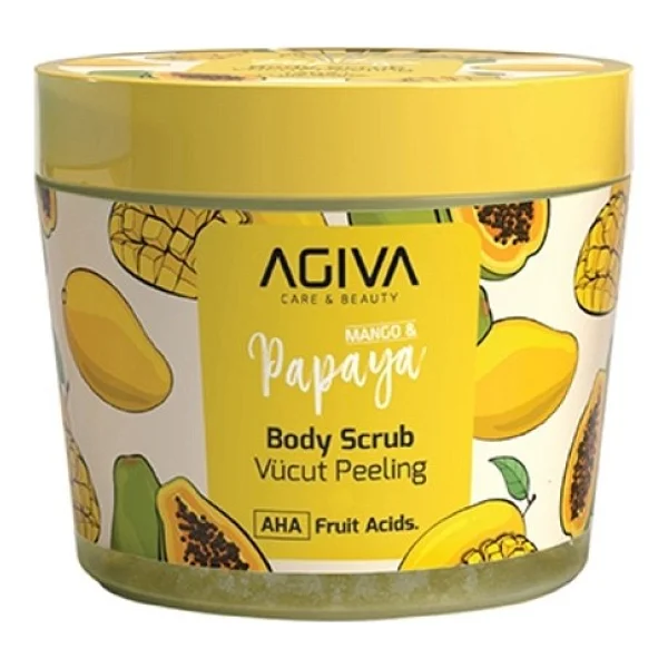 Agiva Care & Beauty Mango Papaya 300 ml Vücut Peeling - Görsel 2