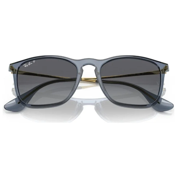 Ray-Ban Chris 4187 6592T3 Transparent Blue-Grey Polarize Güneş Gözlüğü - Görsel 7