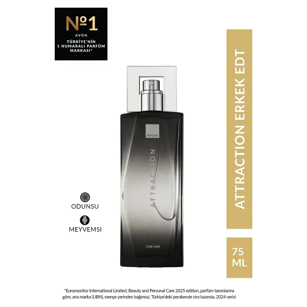 Avon Attraction EDT 75 ml Erkek Parfüm - Görsel 9