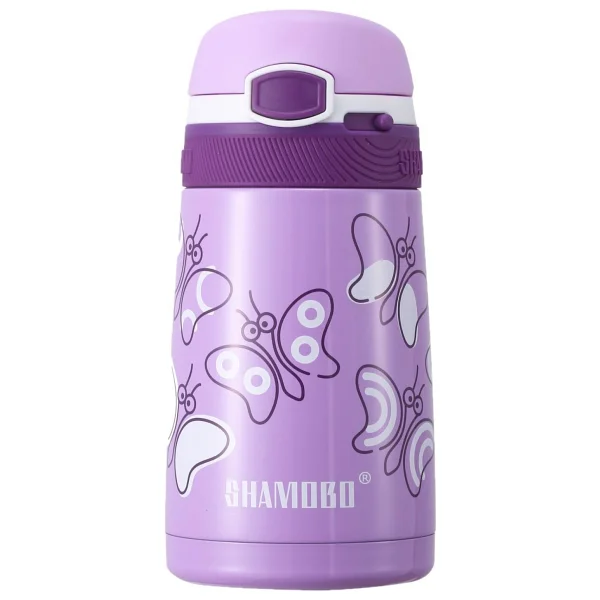 Shamobo 350 ml Pipetli Çelik Matara - Görsel 2