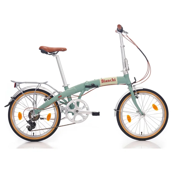 Bianchi Folding Vintage Mint Yeşili 7 Vites 20 Jant Katlanır Bisiklet - Görsel 2