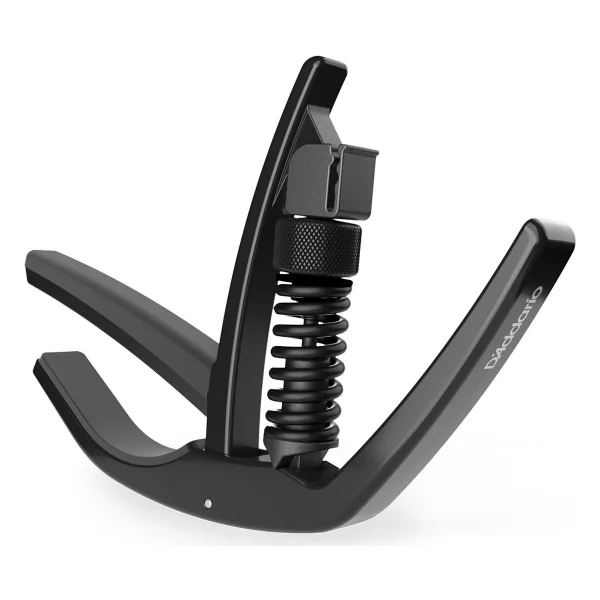 Planet Waves PW-CP-10 Capos NS Artist kapo 6 telli akustik ve elektronik gitarlar için uygun, entegre pena tutucu, alüminyum, siyah - Görsel 8