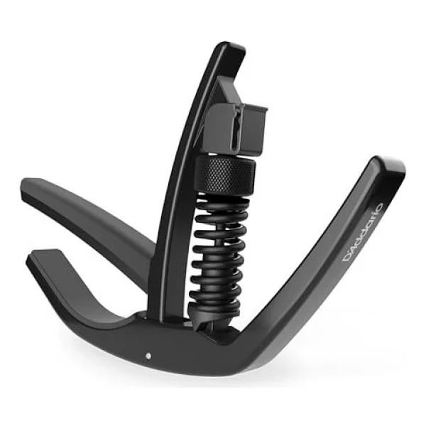 Planet Waves PW-CP-10 Capos NS Artist kapo 6 telli akustik ve elektronik gitarlar için uygun, entegre pena tutucu, alüminyum, siyah - Görsel 2