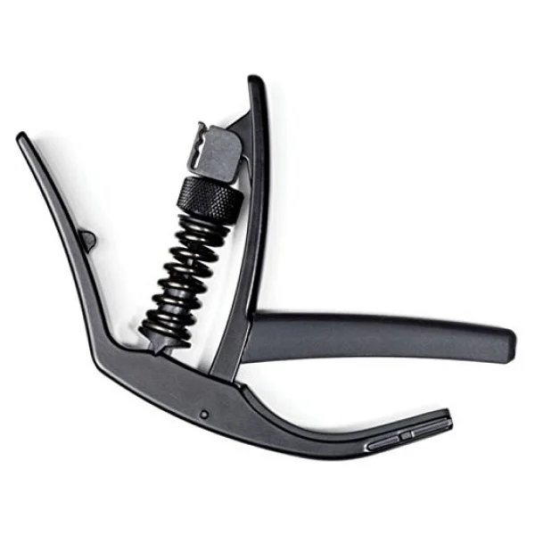 Planet Waves PW-CP-10 Capos NS Artist kapo 6 telli akustik ve elektronik gitarlar için uygun, entegre pena tutucu, alüminyum, siyah - Görsel 5