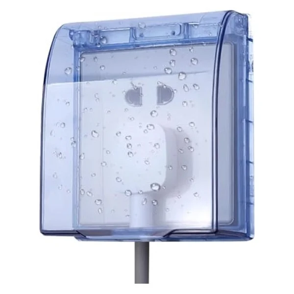 Priz Kapağı, Banyo Lavabo Islak Priz Koruma Kapağı, Sudan Koruyan Kapak, Açılır Kapanır, Priz Soket Koruyucu, - Görsel 2