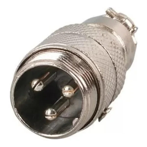 Mayk Gx16-3 Pinli Metal Erkek Konnektör (M16 - 16Mm) - Görsel 3