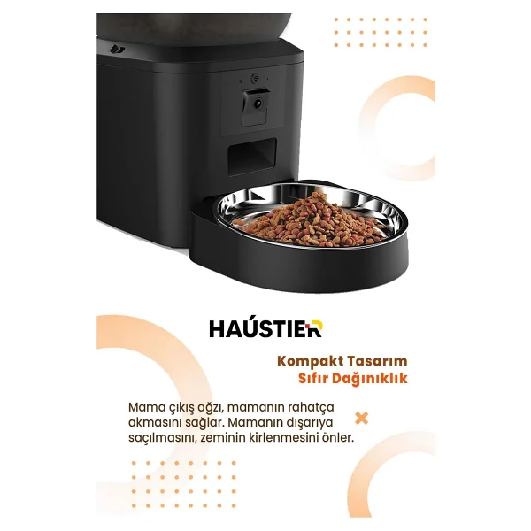Haustier QQ029 4 lt Kameralı Otomatik Mama Kabı - Görsel 5