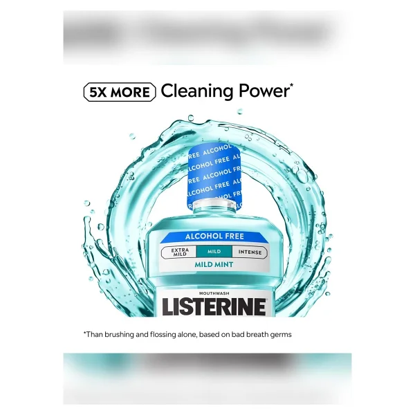 Listerine Zero Hafif Nane Aromalı Alkolsüz 1.5 lt Gargara - Görsel 3