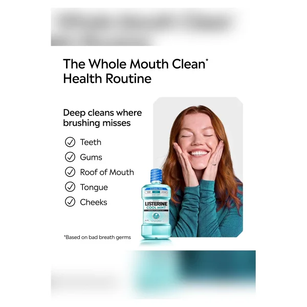 Listerine Zero Hafif Nane Aromalı Alkolsüz 1.5 lt Gargara - Görsel 6