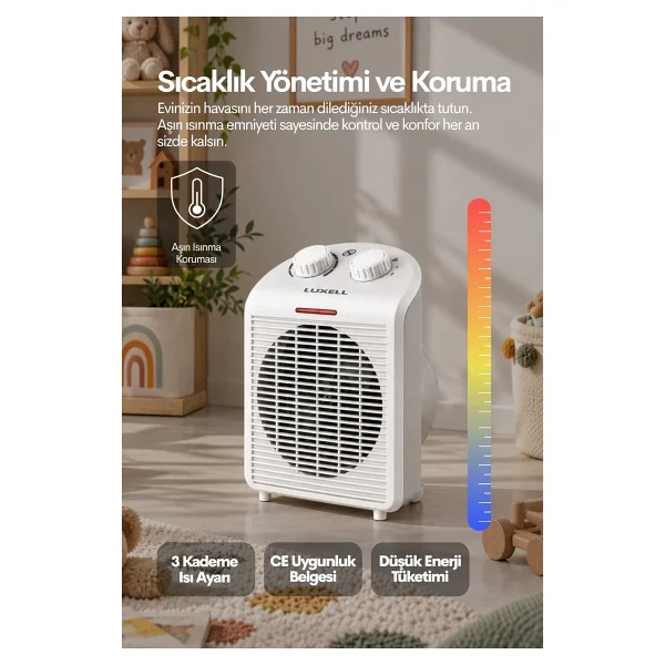 Luxell KS-6335 2000 W Fanlı Isıtıcı - Görsel 5