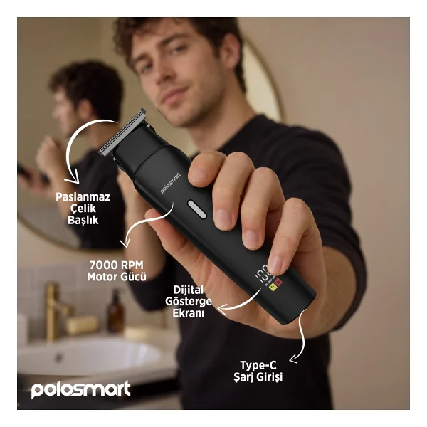 PoloSmart PSC88 Saç ve Sakal Kesme Makinesi - Görsel 5