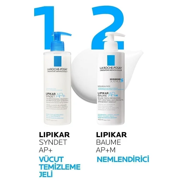 La Roche-Posay Lipikar Baume AP+M Nemlendirici Balsam -Kuru- Atopiye Eğilimli Ciltler 400 Mlx2 - Görsel 6