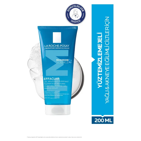 La Roche-Posay Effaclar 200 ml Yüz Temizleme Jeli - Görsel 9