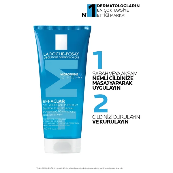 La Roche-Posay Effaclar 200 ml Yüz Temizleme Jeli - Görsel 10