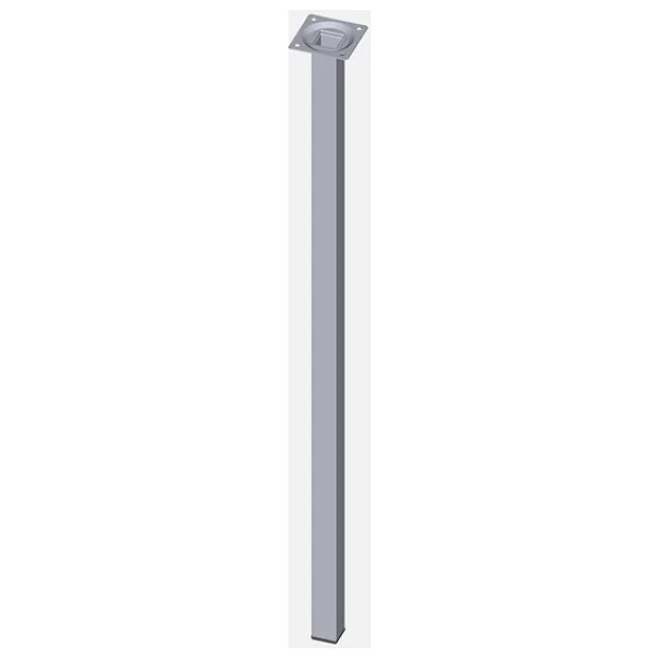 Regalux Masa Ayağı, Çelik boru kare, 700 mm krom - Görsel 2