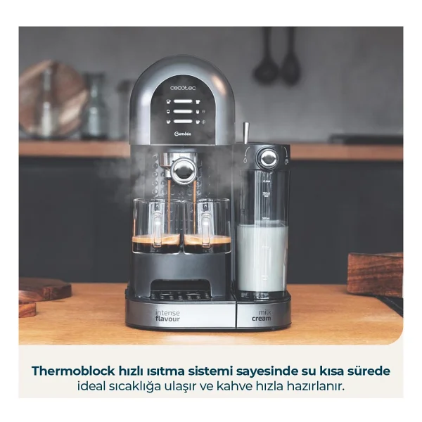 Cecotec Instant-Ccino 20 Nera Yarı Otomatik Espresso Makinesi - Görsel 3