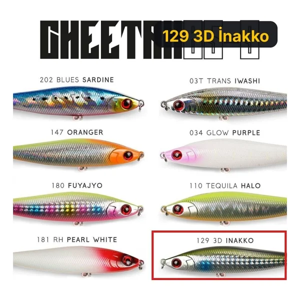 Fujin Cheetah 85S 8.5 cm 20 gr Sahte Balık - Görsel 4
