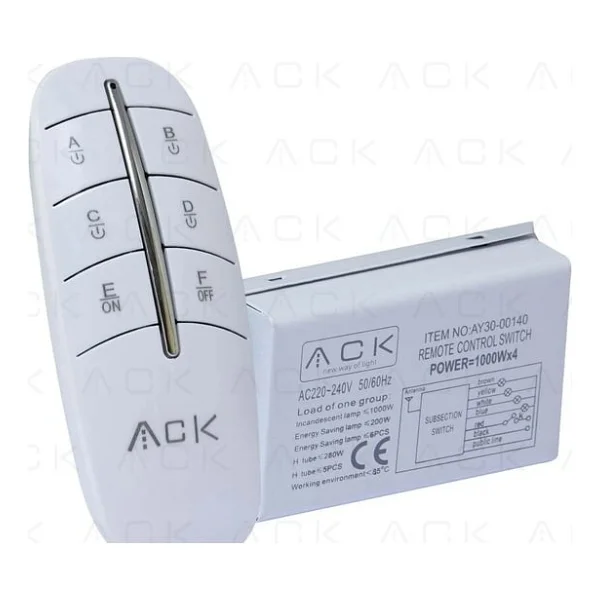 ACK AY30-00160 220V 6'lı Avize Kumandası - Görsel 4