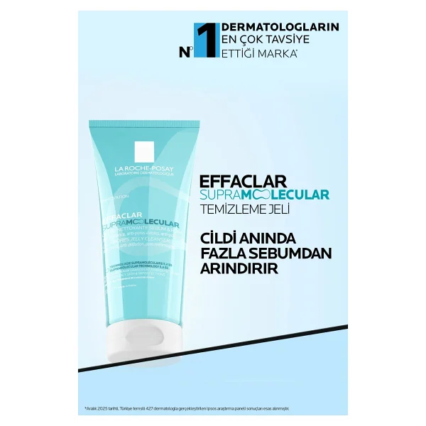 La Roche-Posay Effaclar Supramolecular Gözenek ve Yağlanma Karşıtı 200 ml Yüz Temizleme Jeli - Görsel 4