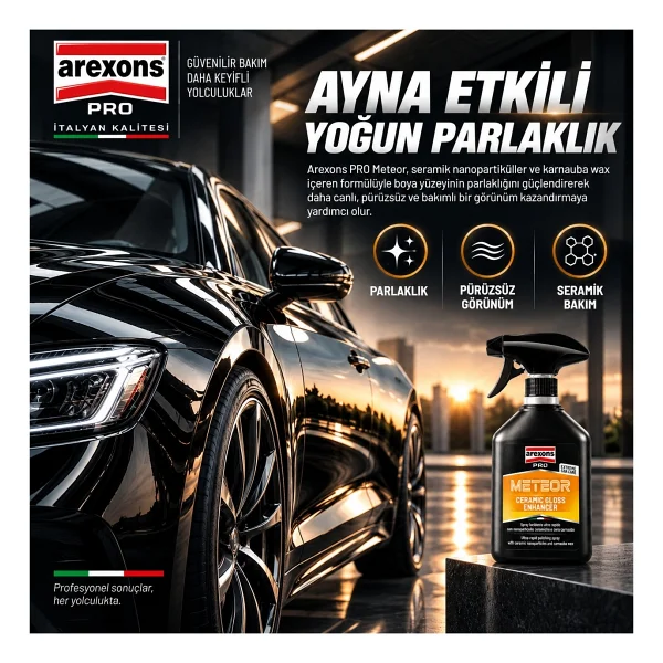 Arexons Meteor Hızlı Seramik Cila 400 ml - Görsel 5