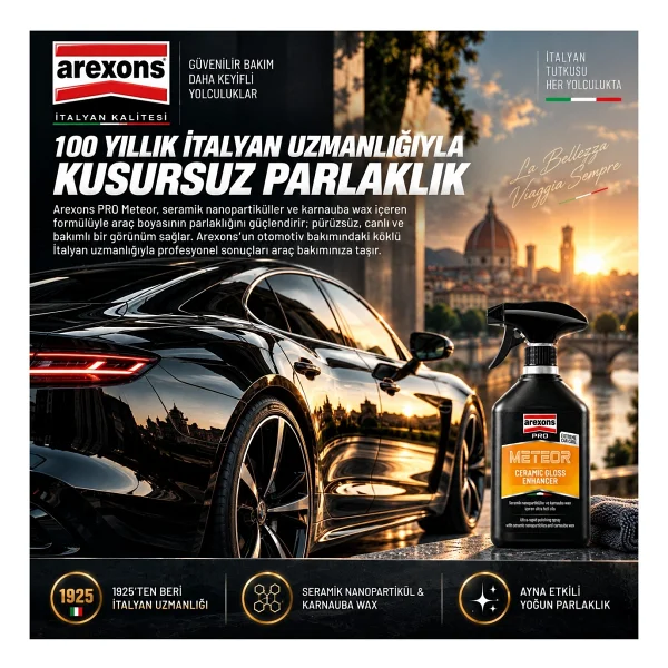 Arexons Meteor Hızlı Seramik Cila 400 ml - Görsel 7