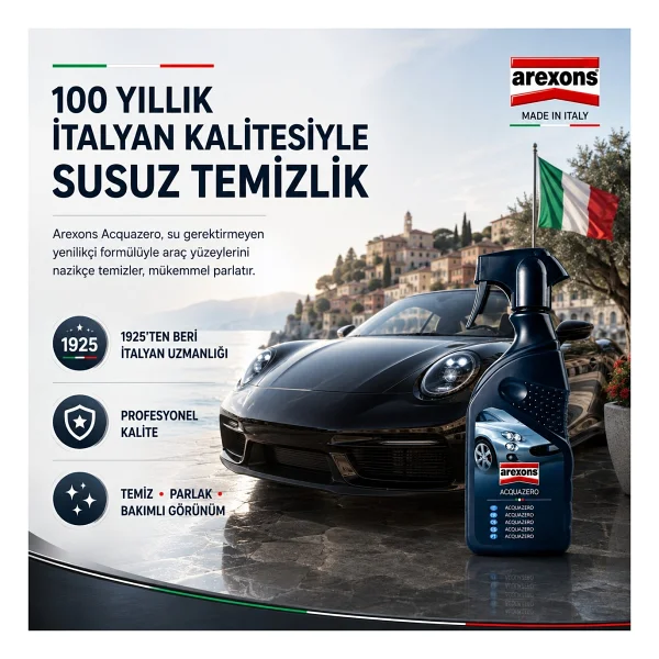 Arexons Aqua Zero 400 ml Susuz Temizleyici ve Parlatıcı - Görsel 7
