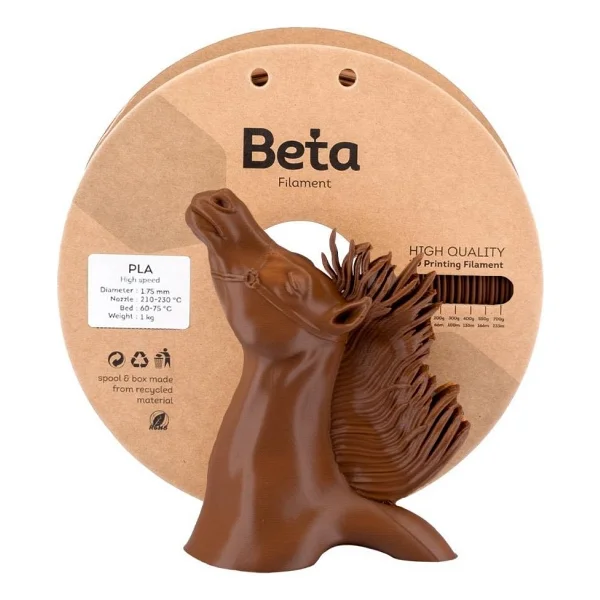Beta PLA Plus 1.75 mm 1 kg Kahverengi Filament - Görsel 2