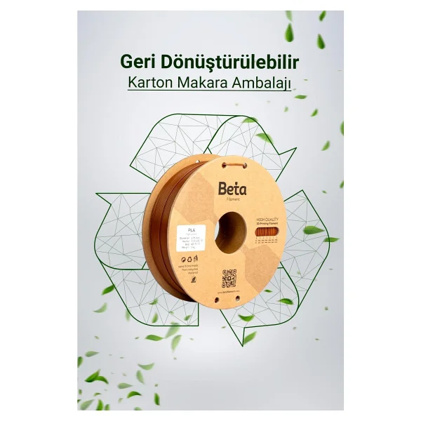 Beta PLA Plus 1.75 mm 1 kg Kahverengi Filament - Görsel 4